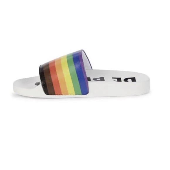 MAH Gender Neutral Be Proud Slides  LGBTQ+ RAINBOW  Size 10-12